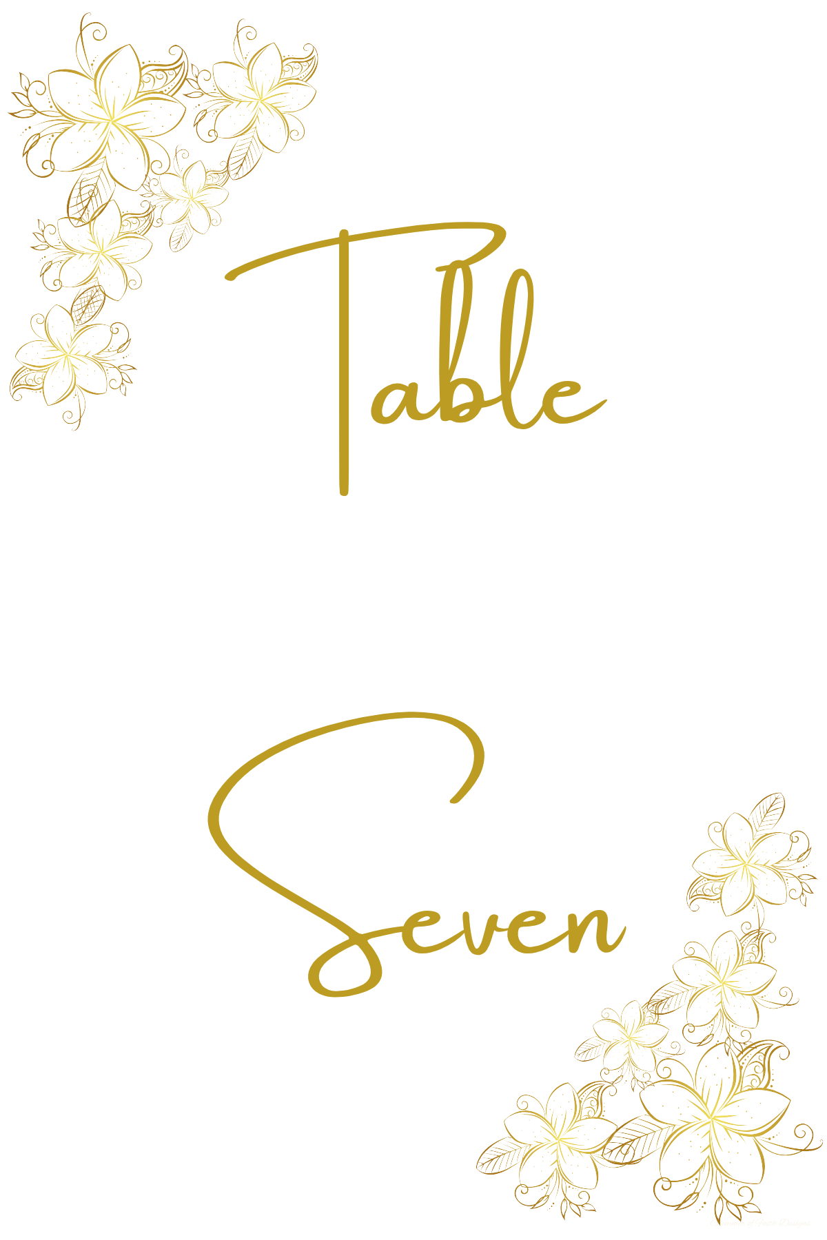 Gold Floral Wedding Invitation Kit