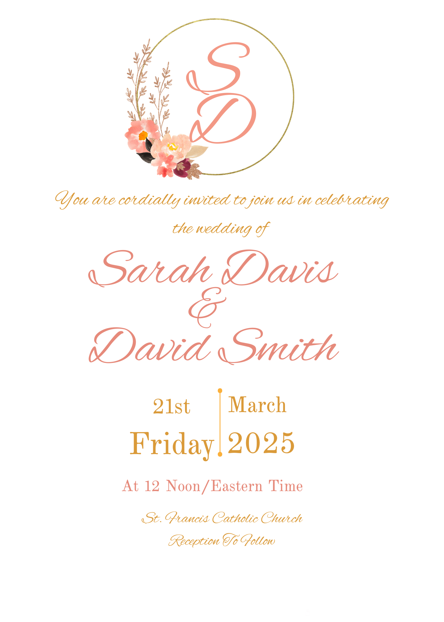 Simply Spring Wedding Invitation Suite