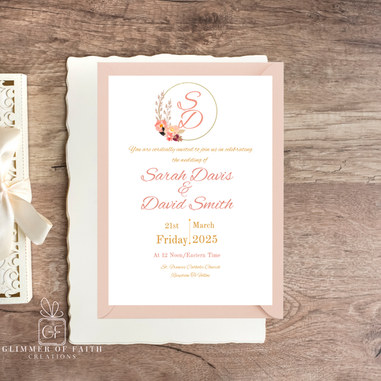Simply Spring Wedding Invitation Suite