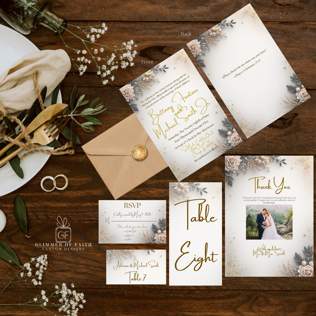 Champagne Floral Wedding Suite