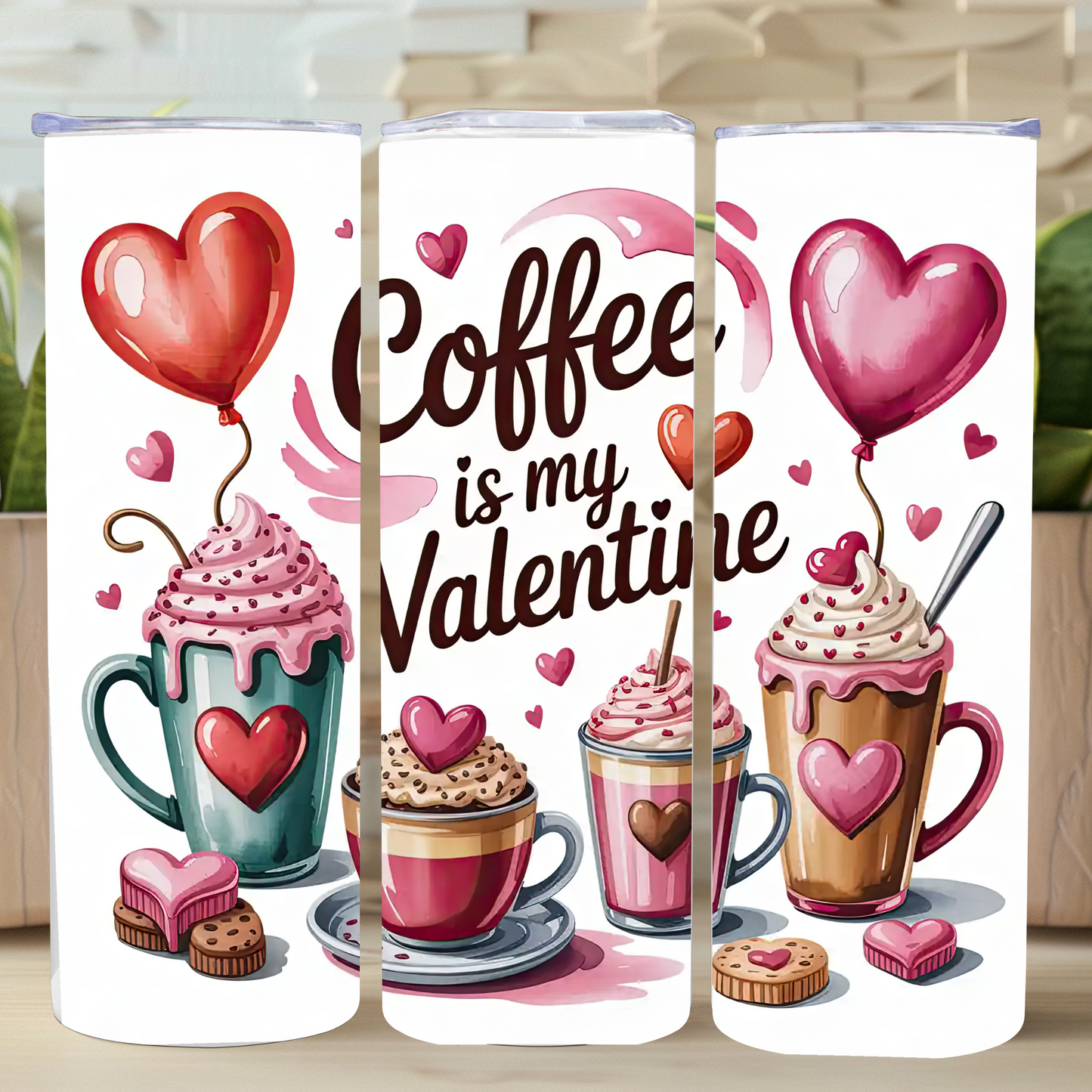 Coffee IS My Valentine Stainless Steel Tumbler-20OZ