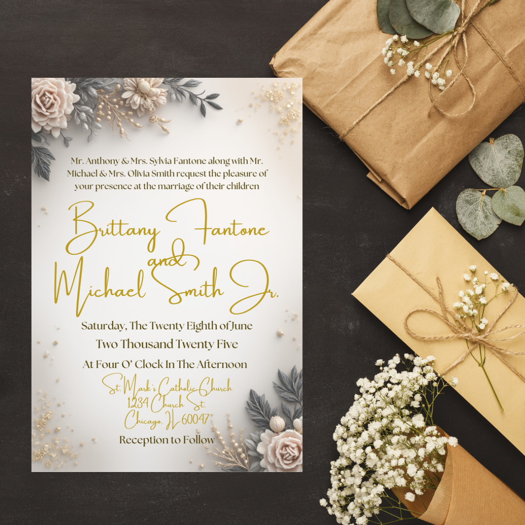 Champagne Floral Wedding Suite