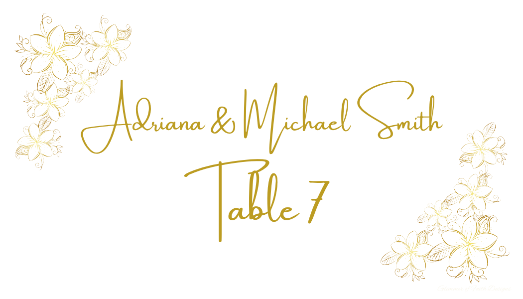 Gold Floral Wedding Invitation Kit