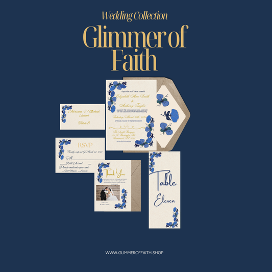 Watercolors Navy Flowers